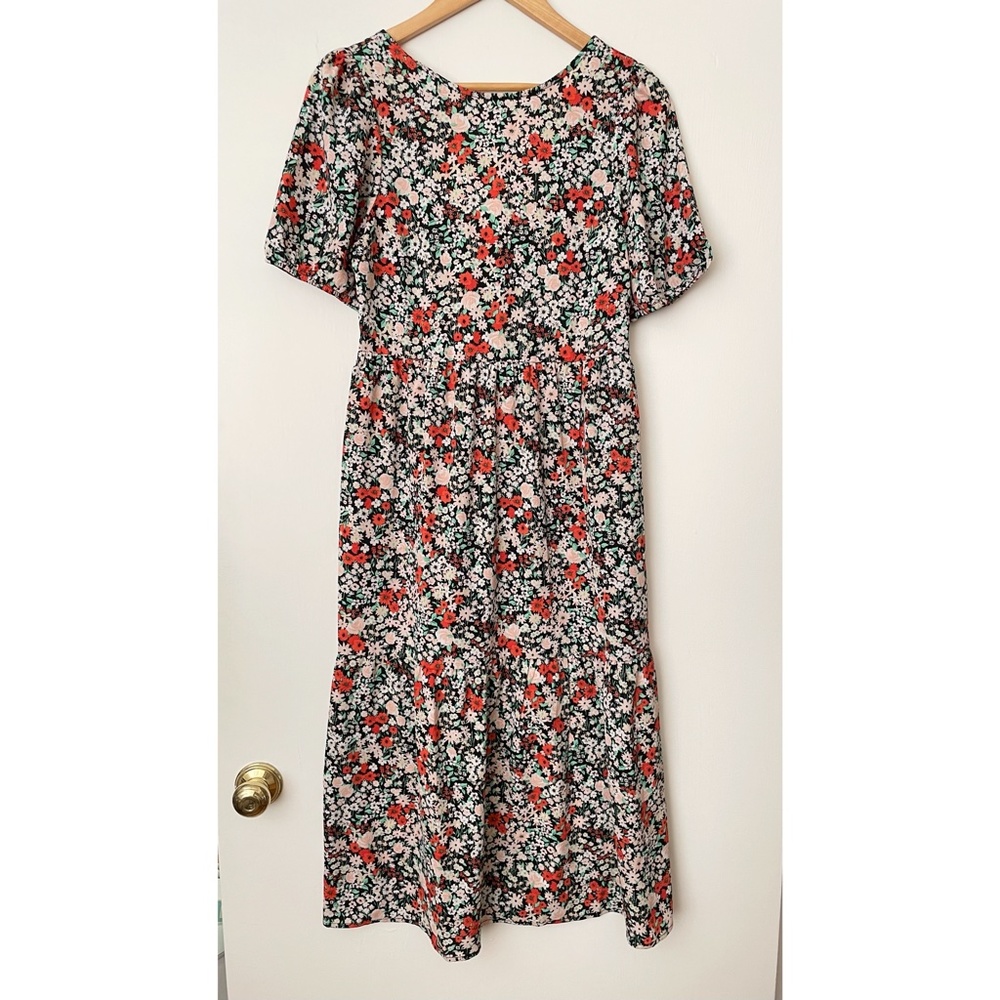 NWT H&M Floral Tie Back Dress